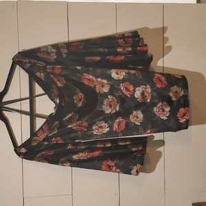 Off the shoulder bell sleeve velvet blouse